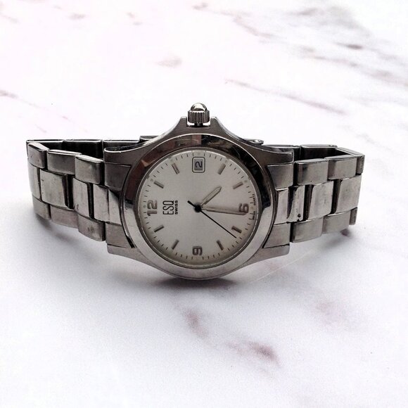 ESQ Movado Swiss Date Window Watch  E5063 Classic Styling - Picture 3 of 14